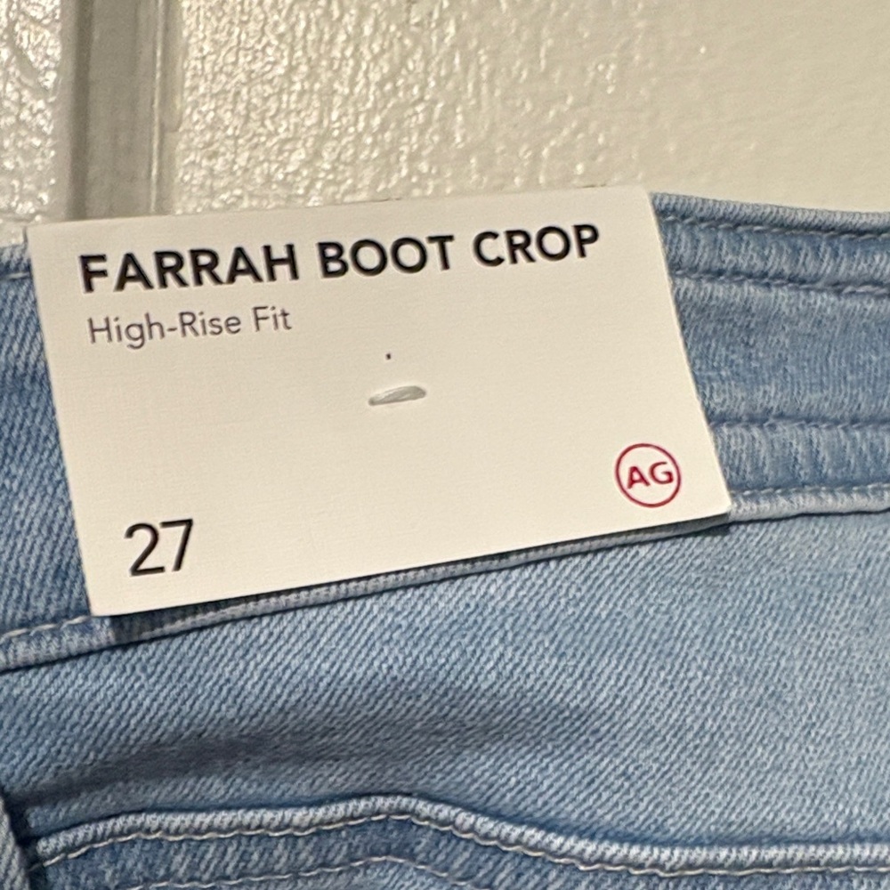 AG Adriano Goldschmied Light Blue Straight Leg Jeans - Picture 3 of 4